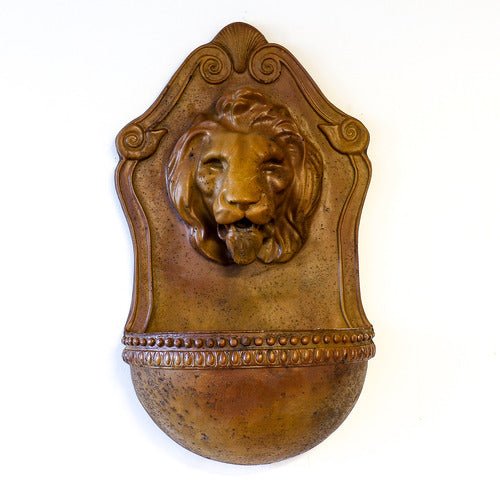 Aged Lion Wall Fountain (23 - Inch) Other Angle