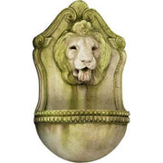 Aged Lion Wall Fountain (23 - Inch) Different Angle