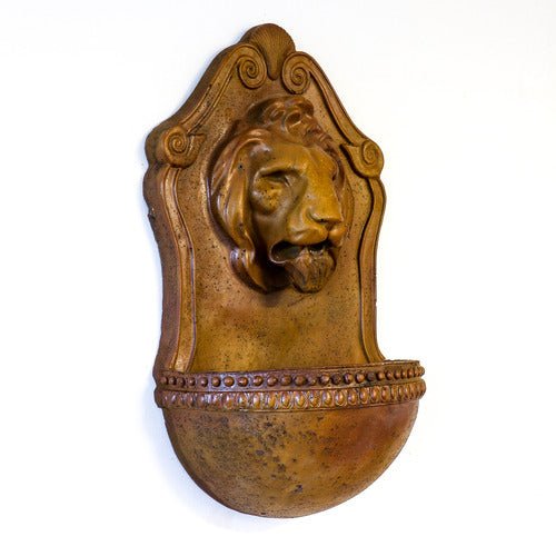 Aged Lion Wall Fountain (23 - Inch) Side View