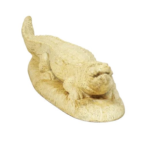 Alligator Garden Statue (27 - Inch) Side View