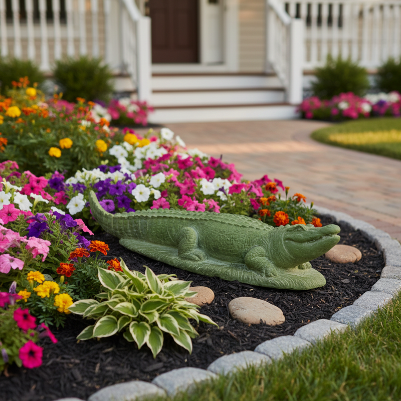 Alligator Garden Statue (27-Inch)