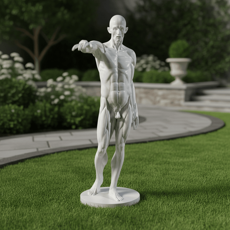 Anatomy Of Man Statue Bdc (72 - Inch) Side Angle