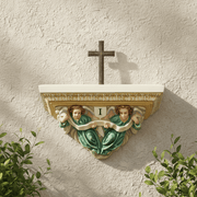 Angel Crucifixion Catholic Bracket (10 - Inch) Side Angle