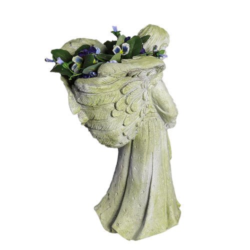 Angel Fairy Statue With Planter (19 - Inch) Side Angle View