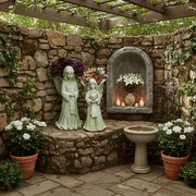 Angel Fairy Statue With Planter (23 - Inch) Side Angle