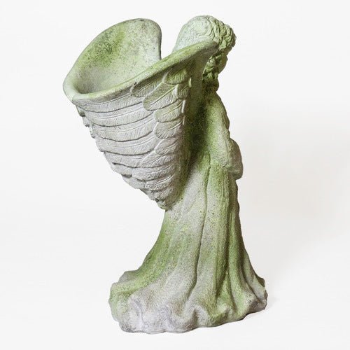 Angel Fairy Statue With Planter (23 - Inch) Side Angle View