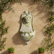 Angel Garden Wall Fountain (27 - Inch) Side Angle