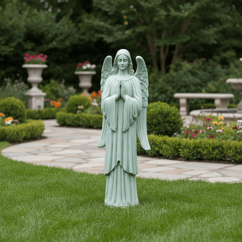 Angel Of Prayer Outdoor Statue (61 - Inch)