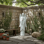 Angel Of Prayer Outdoor Statue (61 - Inch) Side Angle