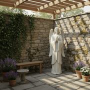 Angel Of Prayer Outdoor Statue (61 - Inch) Side Angle