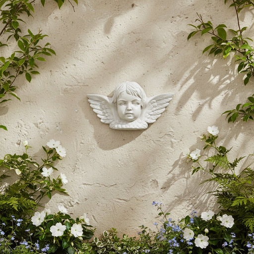 Angel Wing Outdoor Plaque (28.0 - Inch) Side Angle