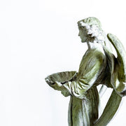 Angel With Bowl Outdoor Statue (60 - Inch)