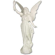 Angel With Torch Outdoor Statue (27 - Inch)