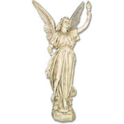 Angel With Torch Outdoor Statue (45 - Inch) Side View