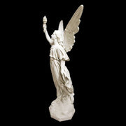 Angel With Torch Outdoor Statue (64 - Inch) Different Angle