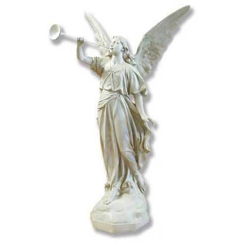 Angel With Torch Outdoor Statue (64 - Inch) Side View