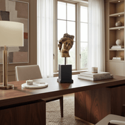 Apollo Head on Cube Bust Display Decor (12-Inch)