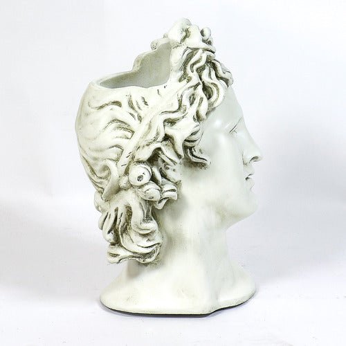 Apollo Head Planter Bust Display Decor (17-Inch)