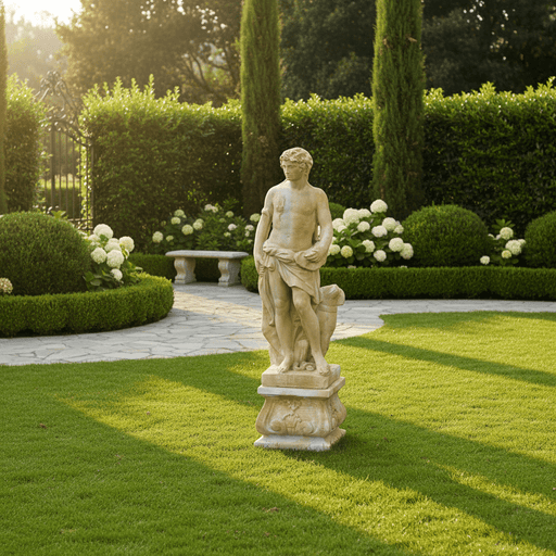 Apollo Of Hunt With Dog Statue (43-Inch)