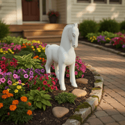 Arabian Horse Garden Statue (27 - Inch) Side Angle