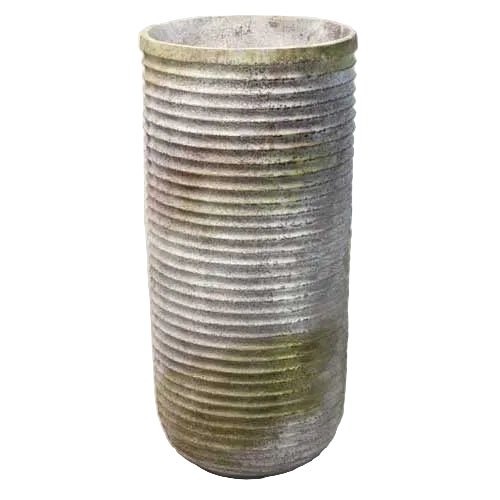 Archangel Ribbed Cylinder Outdoor Statue (44 - Inch)
