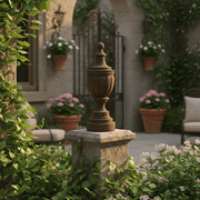 Ashley Finial Outdoor Statue (23 - Inch) Side Angle