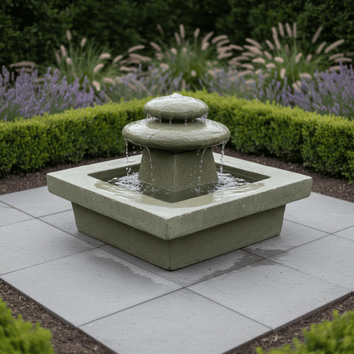 Asia Zen Garden Fountain (20 - Inch) Side Angle
