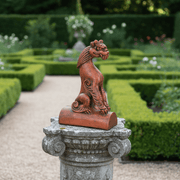Asian Dragon Outdoor Statue (15 - Inch) Side Angle