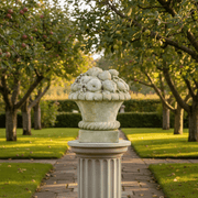Astor Basket Outdoor Statue (21 - Inch) Side Angle