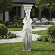Athenian Caryatid Outdoor Statue (78 - Inch) Side Angle