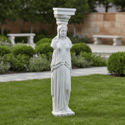 Athenian Caryatid Outdoor Statue (78 - Inch) Side Angle