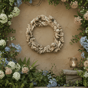 Babies in Leaves Garden Plaque (19.0 - Inch) Side Angle