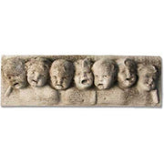 Baby Faces Wall Plaque Outdoor Statue (19 - Inch)