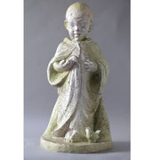 Baby Francis Standing W Bird Statue (23 - Inch) Side Angle
