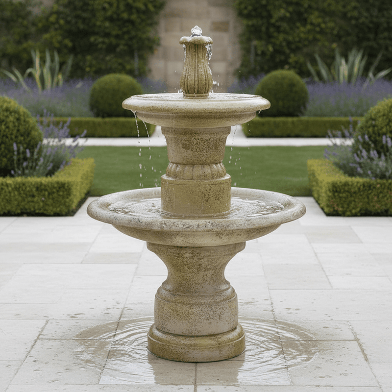 Balustrade 2 Tier Fountain (56 - Inch) Side Angle