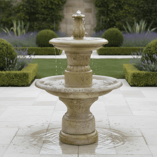 Balustrade 2 Tier Fountain (56 - Inch) Side Angle