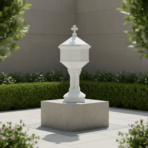Baptismal Font Religious Statue (49-Inch)