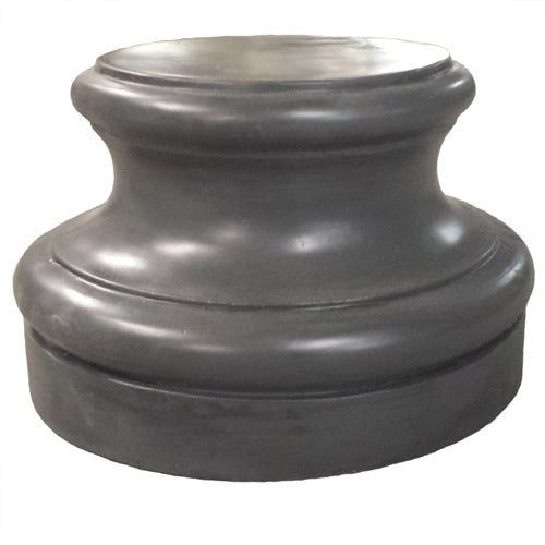 Baroque Cap Base Outdoor Statue (8 - Inch) Side View