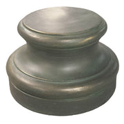 Baroque Cap Base Outdoor Statue (8 - Inch) Side View