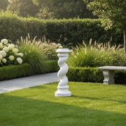 Baroque Pedestal Statue (57 - Inch) Side Angle