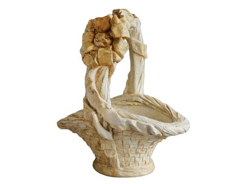 Basket With Bow On Top Statue (21.5 - Inch)