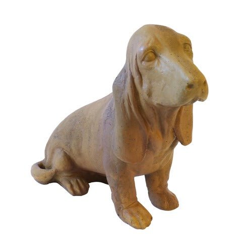 Basset Hound Dog Garden Statue (18 - Inch) Side View