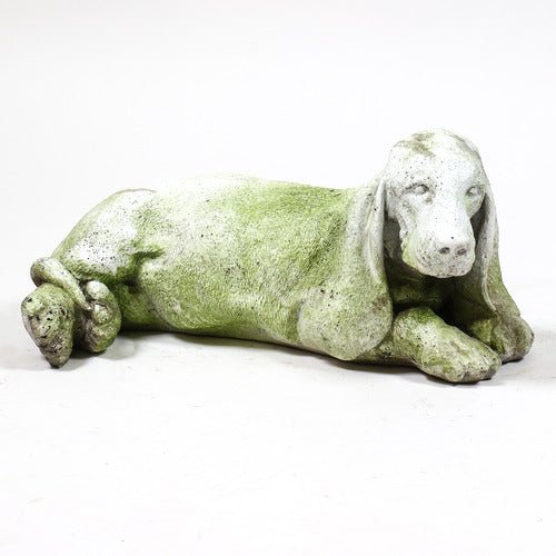 Basset Hound Dog Garden Statue (7.3 - Inch) Side View