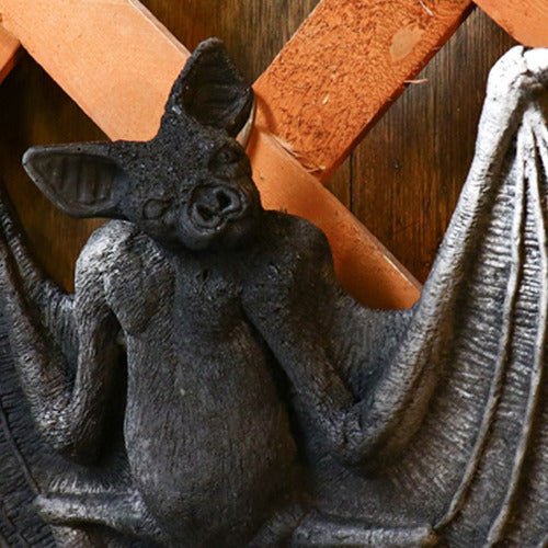 Bat Gothic Outdoor Plaque (9.0 - Inch) Different Angle