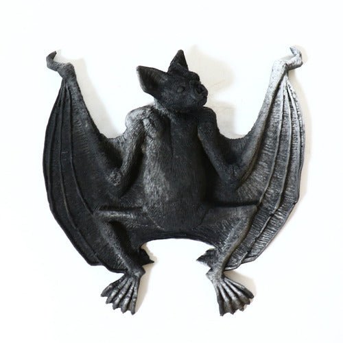 Bat Gothic Outdoor Plaque (9.0 - Inch) Side Angle