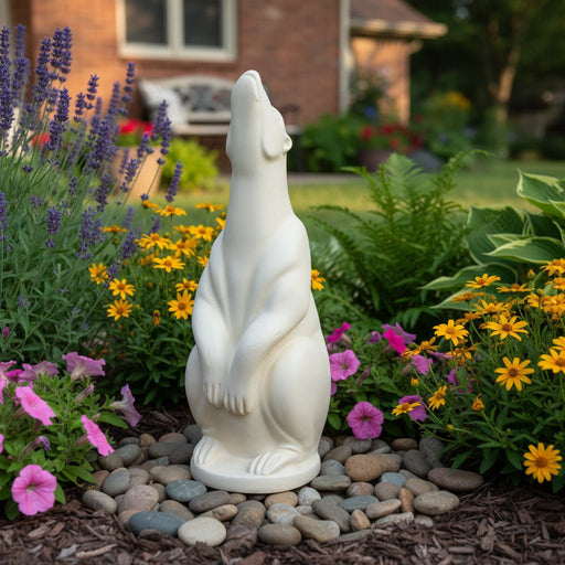 Bear Garden Statue (0 - Inch) Side Angle