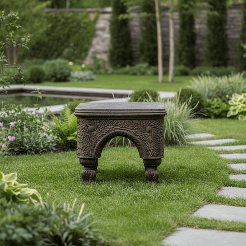 Bedford Outdoor Statue (15 - Inch) Side Angle