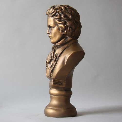Beethoven Bust Display Decor (12 - Inch) Side Angle