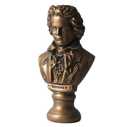 Beethoven Bust Display Decor (12 - Inch) Side View