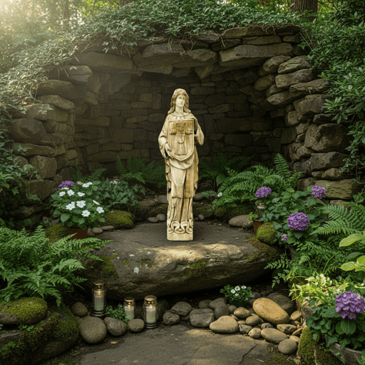Belfast Garden Statue (18.0 - Inch) Side Angle